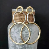 Malayah Vintage Gold & Silver Hoop Earrings