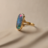 Alina Vintage Colorful Opal Ring