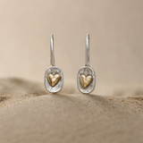 Amoura Vintage Heart Silver Earrings