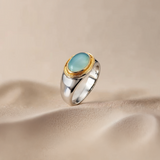 Ariella Green Moonstone Ring