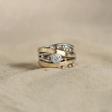 Bethany Two Tone Zirconia Ring