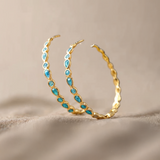 Callie Vintage Blue Opal Earrings