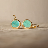 Caroline Turquoise Gold Earrings