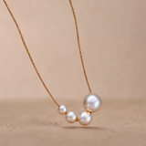 Catalina Gold Pearl Necklace