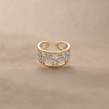 Chana Irregular Hollow Daisy Ring