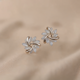Maeve Opal Petal Stud Earrings