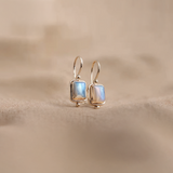 Emelia Vintage Square Stone Earrings