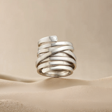Emerie Vintage Thick Layer Ring