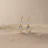 Fatima Vintage White Opal Earrings