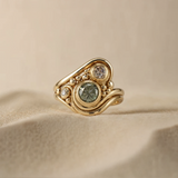Ivanna Vintage Green Zirconia Ring