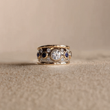 Kamila Vintage Inlaid Zirconia Ring