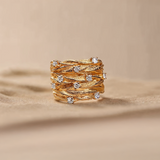 Lilliana Twisted Zirconia Ring