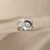 Malani Vintage Inlaid Pearl Ring