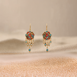 Martha Vintage Rhinestone Mandala Earrings