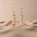 Michaela Rectangular Wide Drop Earrings