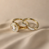 Miranda Golden Zirconia Stackable Ring