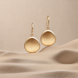 Sabrina Vintage Golden Plate Earrings