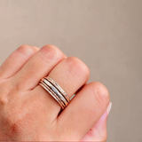 Serene Vintage Layered Ring
