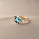 Skylar Blue Zirconia Ring