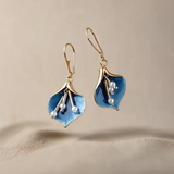 Wilder Vintage Blue Lotus Earrings
