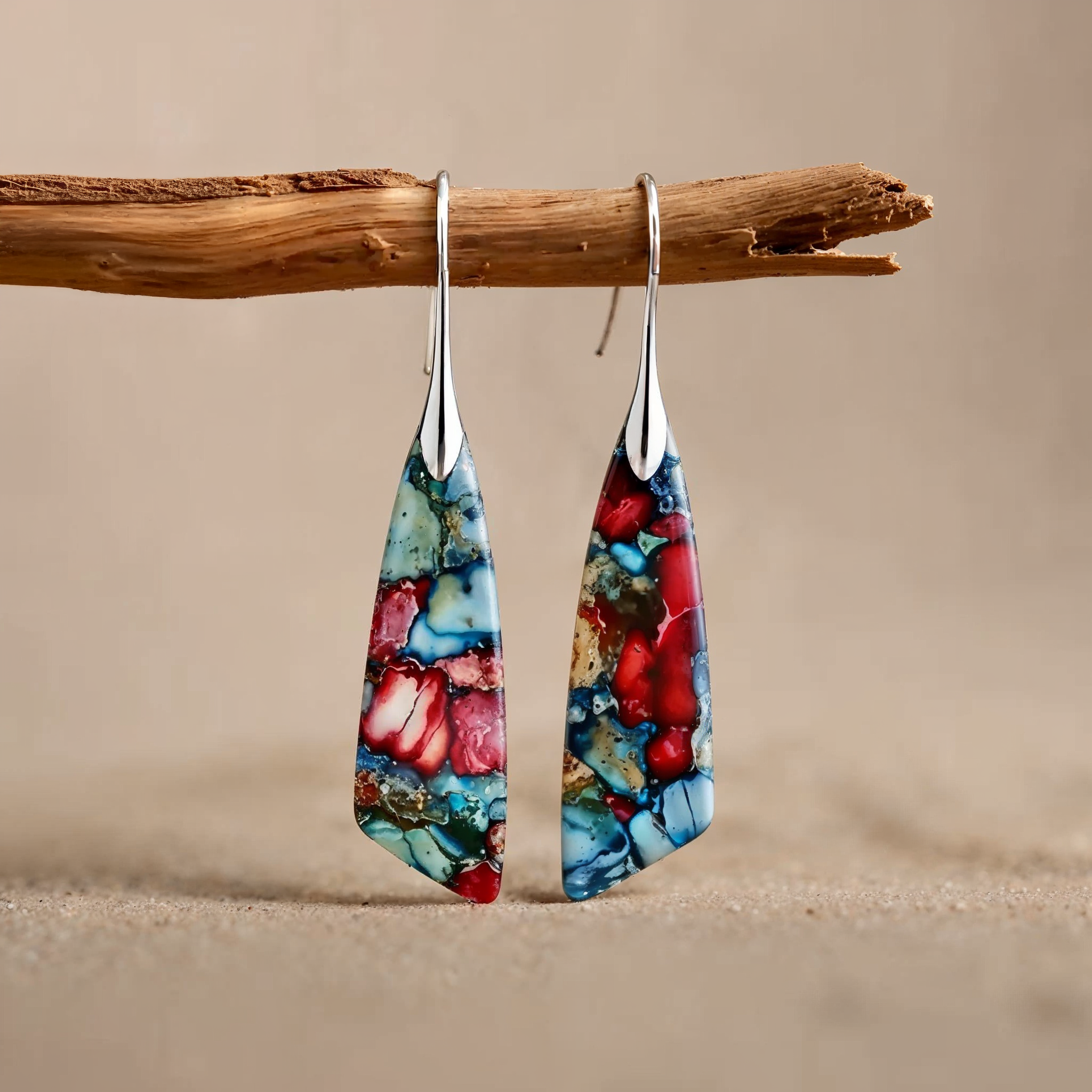 Maci Bohemian Colorful Stone Earrings